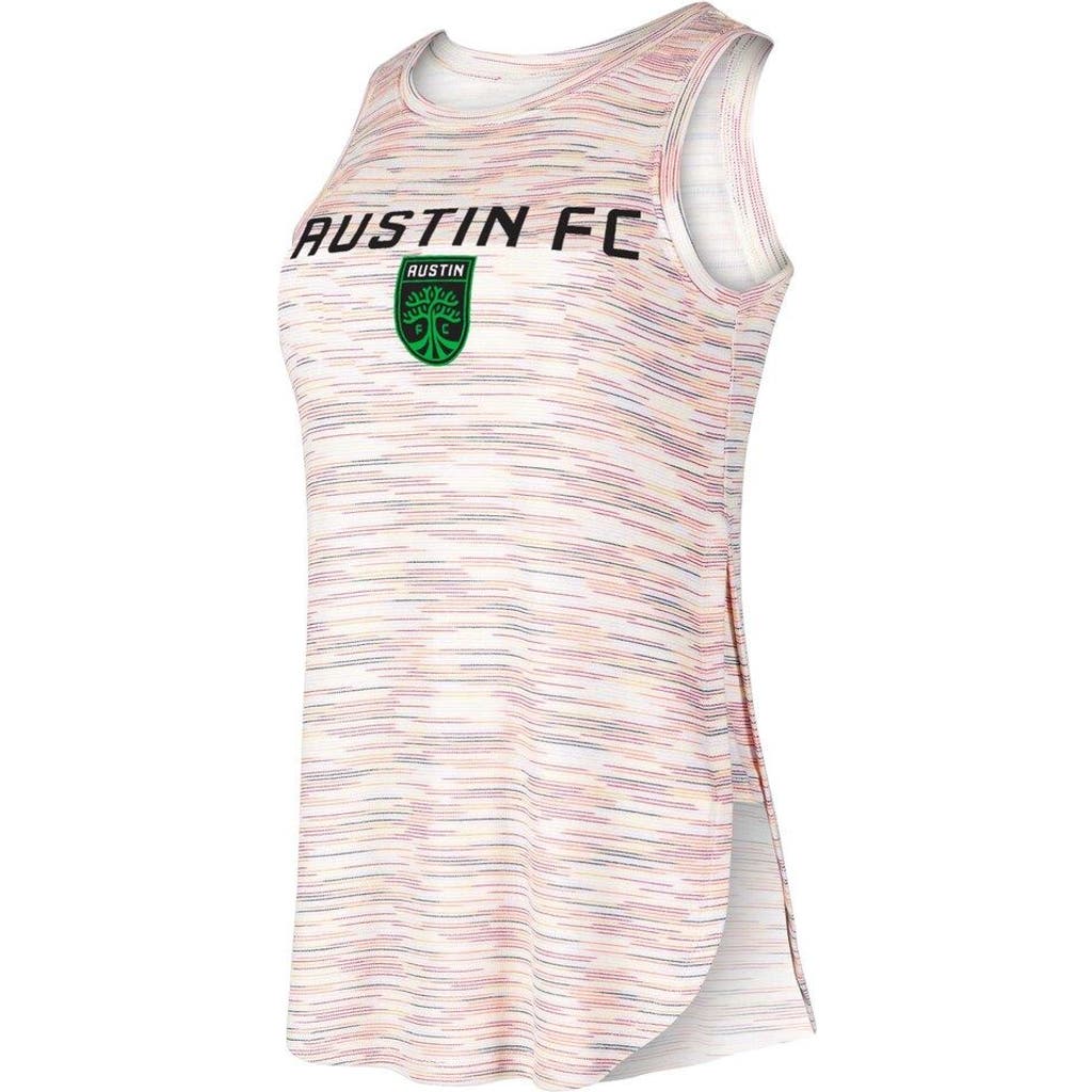 CONCEPTS SPORT Women's Concepts Sport White Austin FC Sunray Tri-Blend Tank Top 