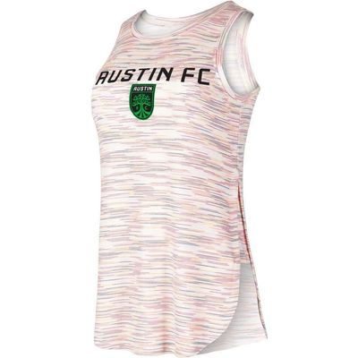 CONCEPTS SPORT Women's Concepts Sport White Austin FC Sunray Tri-Blend Tank Top 
