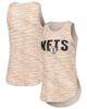CONCEPTS SPORT Women's Concepts Sport White Brooklyn Nets Sunray Tank Top  - 1