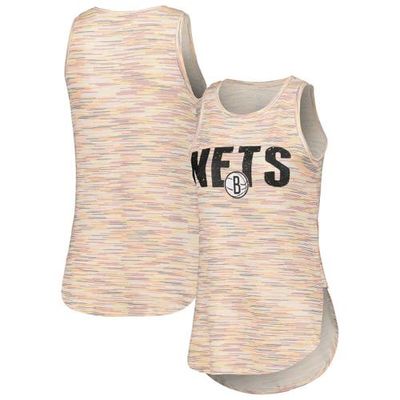 CONCEPTS SPORT Women's Concepts Sport White Brooklyn Nets Sunray Tank Top 