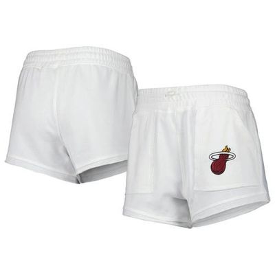 CONCEPTS SPORT Women's Concepts Sport White Miami Heat Sunray Shorts 