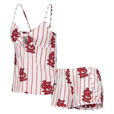 CONCEPTS SPORT Women's Concepts Sport White St. Louis Cardinals Reel Allover Print Tank Top & Shorts Sleep Set 