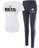 CONCEPTS SPORT Women's Concepts Sport White/Charcoal Brooklyn Nets Sonata T-Shirt & Leggings Sleep Set  - 1