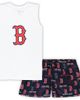 CONCEPTS SPORT Women's Concepts Sport White/Navy Boston Red Sox Plus Size Tank Top & Shorts Sleep Set  - 1