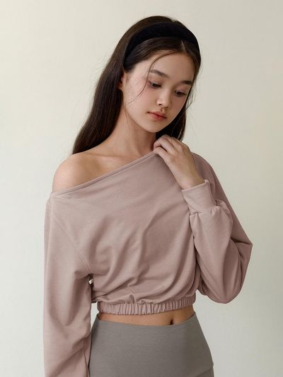 conchwear Loose Fluffy Sweatshirt (Pale pink)
