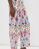 Coniglio Palm Beach Coniglio Palm Beach Adjustable Marina Button Pants Lattice Floral Lotus Flower One - 4