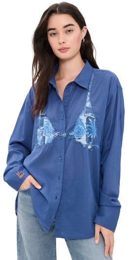 Coniglio Palm Beach Coniglio Palm Beach Business Casual Button Down Shirt Seaside Florida Coast One