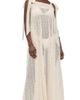 Coniglio Palm Beach Coniglio Palm Beach Elastic Convertible Maxi Dress Natural One - 1