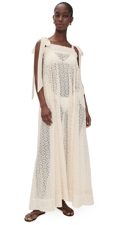 Coniglio Palm Beach Coniglio Palm Beach Elastic Convertible Maxi Dress Natural One