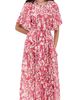 Coniglio Palm Beach Coniglio Palm Beach Flagler Maxi Dress Royal Birds Sunrise One - 1