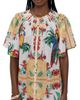 Coniglio Palm Beach Coniglio Palm Beach Flagler Mini Dress Tropical Aviary Ivory Breeze One - 1