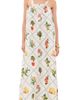 Coniglio Palm Beach Coniglio Palm Beach Low Back Tie Silk Maxi Dress Florida Frame Cracked Coconut One - 1