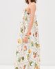 Coniglio Palm Beach Coniglio Palm Beach Low Back Tie Silk Maxi Dress Florida Frame Cracked Coconut One - 4