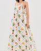 Coniglio Palm Beach Coniglio Palm Beach Low Back Tie Silk Maxi Dress Florida Frame Cracked Coconut One - 5