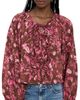 Coniglio Palm Beach Coniglio Palm Beach Oleander Blouse Cranes Pink Teakwood One - 1