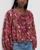 Coniglio Palm Beach Coniglio Palm Beach Oleander Blouse Cranes Pink Teakwood One - 2