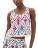 Coniglio Palm Beach Coniglio Palm Beach Palmo Tank LATTICE FLORAL LOTUS FLOWER One - 1
