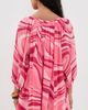 Coniglio Palm Beach Coniglio Palm Beach Shirred Half Placket Mini Dress Sunrays Sunset Waves One - 3