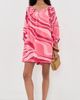 Coniglio Palm Beach Coniglio Palm Beach Shirred Half Placket Mini Dress Sunrays Sunset Waves One - 5