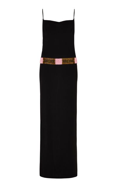 Conner Ives Conner Ives Belted Cupro Jersey Maxi Dress