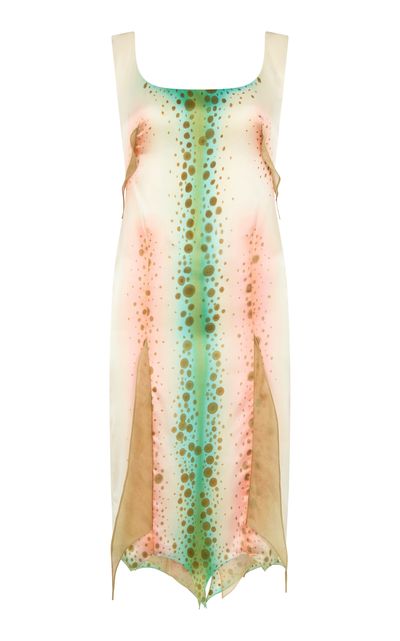 Conner Ives Conner Ives Demi Couture Handpainted Silk Midi Dress