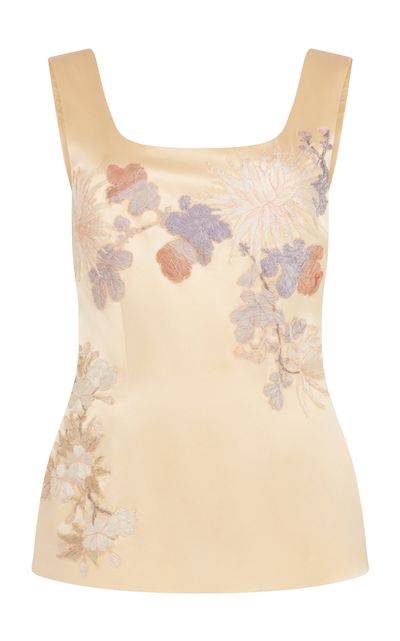 Conner Ives Conner Ives Embroidered Silk Top