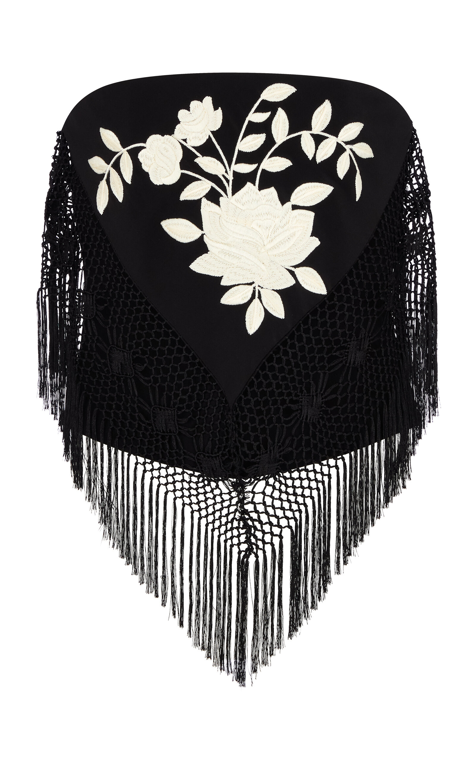 Conner Ives Conner Ives Fringed Corset Silk Top