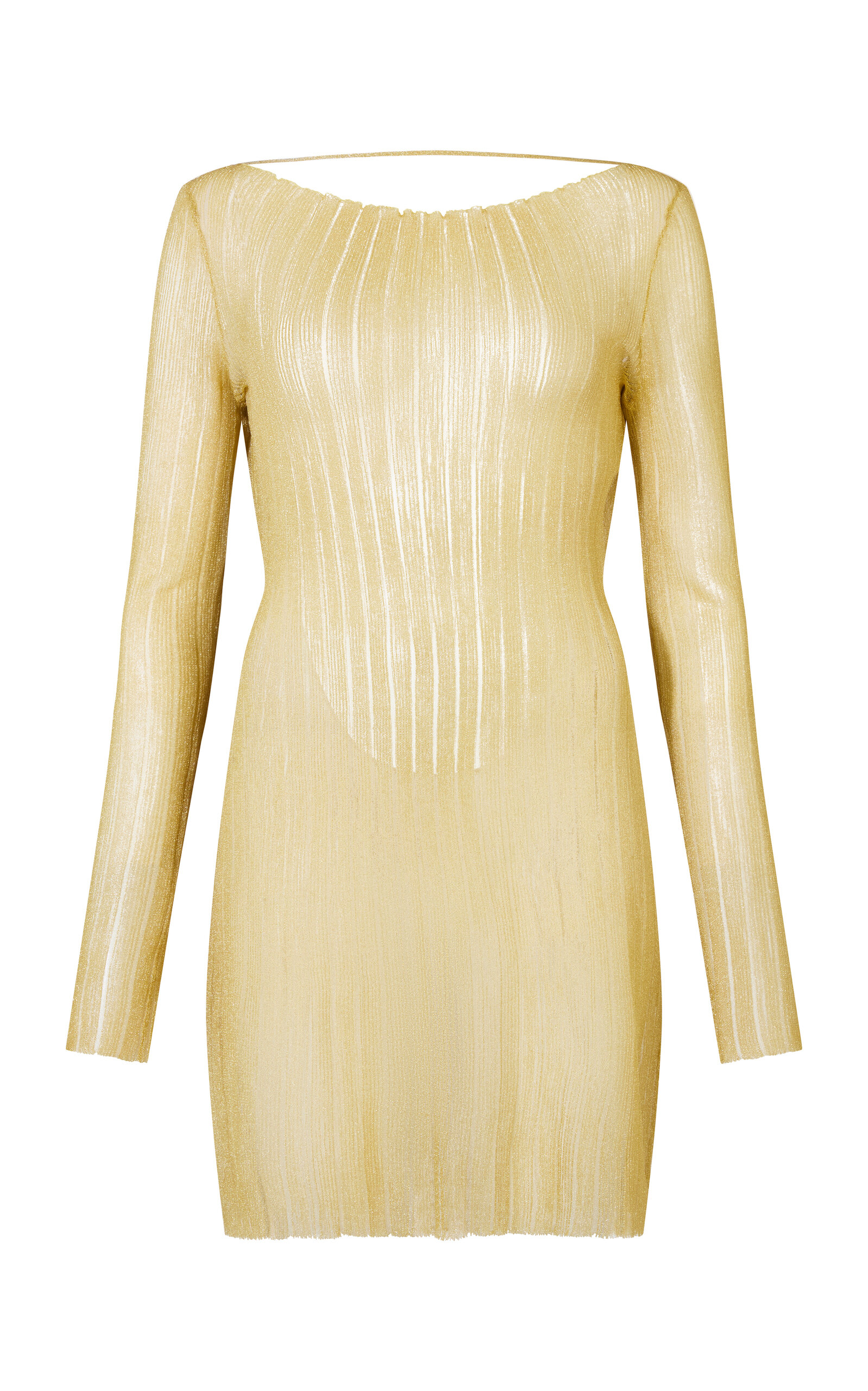 Conner Ives Conner Ives Metallic Knit Mini Dress