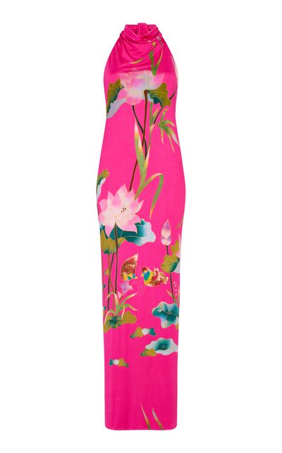 Conner Ives Conner Ives Printed Jersey Maxi Dress