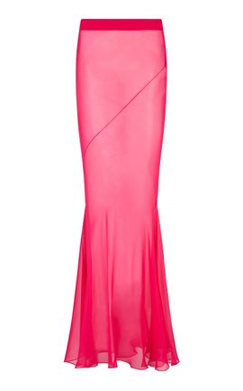Conner Ives Conner Ives Spiral SIlk Georgette Maxi Skirt