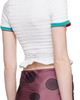 Conner Ives Conner Ives White Reconstituted Shirred Henley T-shirt - 3