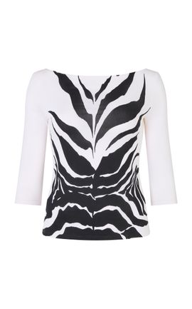 Conner Ives Conner Ives Zebra Jersey Top