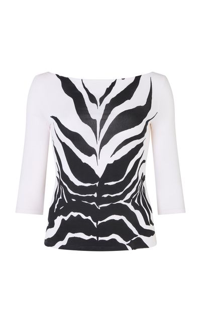 Conner Ives Conner Ives Zebra Jersey Top