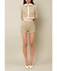 Contessa Mills Contessa Mills Blair Whimsical Feminine Lambskin-Trim Cardigan - 1