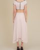Contessa Mills Contessa Mills Coraline Charcoal Shell-Button Satin Crop Top - 4