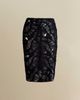 Contessa Mills Contessa Mills Fleur Sheer Abstract Lace Midi Pencil Skirt - 1