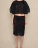 Contessa Mills Contessa Mills Fleur Sheer Abstract Lace Midi Pencil Skirt - 2