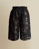 Contessa Mills Contessa Mills Fleur Sheer Lace Relaxed High-Waist Boyfriend Shorts - 1