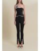 Contessa Mills Contessa Mills Helix Slim-Fit Mid-Rise Stretch Wool Pants - 1