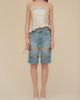 Contessa Mills Contessa Mills Le Fay Raw-Edged Pleated Satin Ruffled Top - 2