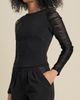 Contessa Mills Contessa Mills Medusa Fitted Hand-Dyed Fringe Stretch Crepe Top - 2