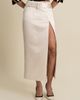 Contessa Mills Contessa Mills Morgaine Mid-Rise Fluid Elegant Shiny Sateen Skirt - 2