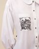 Contessa Mills Contessa Mills Tarot Embroidered Beaded Poplin Oxford Shirt - 3