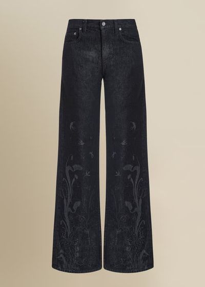 Contessa Mills Contessa Mills Tarot Relaxed Wide-Leg Dark Denim Jean 