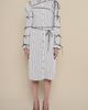 Contessa Mills Contessa Mills Thomasin Cotton-Blend Long Sleeve Collared Midi Dress - 2