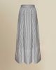 Contessa Mills Contessa Mills Thomasin Striped Cotton Poplin Maxi Skirt - 1