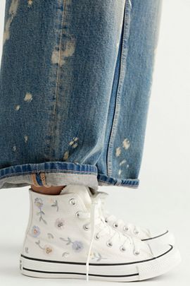 Converse Chuck Taylor All Star Sequin Flower High-Top Sneakers