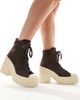 Converse Converse Chuck 70 De Luxe heel platform sneakers in brown - 1