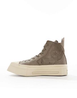 Converse Converse Chuck 70 De Luxe squared platform sneakers in brown