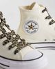Converse Converse Chuck 70 Hi Sneakers in off white with leopard print laces - 3